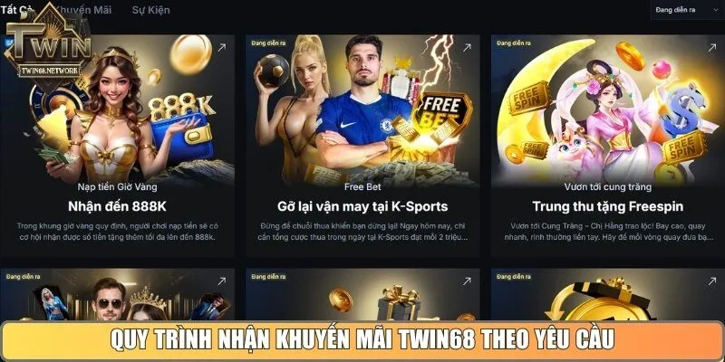 Quy trình nhận khuyến mãi Twin68 theo yêu cầu